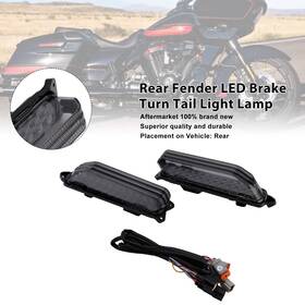 Darupsun Ts-253-blk Rear Fender Brake Turn Tail Light Lamp Fit For Touring Electra Glide 2014-2024