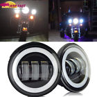 Der00721 Led Daymaker Passing Lights Halo For Harley Davidson 659514776354