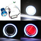 Der01196 Carm Headlight White Halo Projector Red Demon Eye For Yamaha
