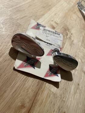 Diamond Powersports 108210 Kawasakizx9r Ninja 98-03 Ds Power Sports Mirror Block Off Plates Nos Opened
