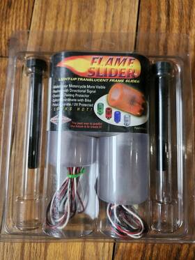 Diamond Powersports 108210g Flame Sliders Old Stock Not Used Green Color 04-05 Zx-10