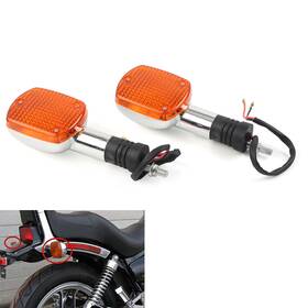 Dictorcoltd 550748583773 2pcs Turn Signal Lights Indicator Lamps Amber For Honda Magna Rebel Cmx 250 450