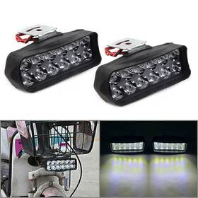 Dictorcoltd 550748685316 2x Motorcycle Headlight Spot Fog Light 12-led Headlamp For Car Utv Atv Universal