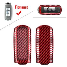 Dictorcoltd 550748688829 Carbon Fiber Remote Key Shell Cover Case For Mazda 2 3 5 6 Cx-3 Cx-5 Cx-9 2009