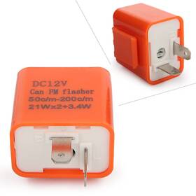 Dictorcoltd 890000410387 2 Pin Motorcycle Speed Adjustable Led Flasher Relay Fix Turn Signal Indicator