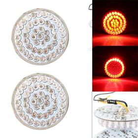 Dictorcoltd 890000689394 1 Pair New Turn Signal Indicators Bulb 48 Led Lamp Fit Harley Old School Chopper