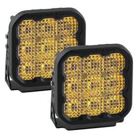 Diode Dynamics Dd6779p Stage Pro Series 5 Inch 2x90w Square Flood Beam Yellow Led Lights