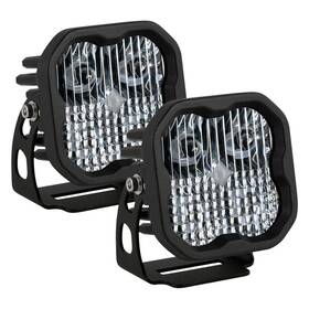 Diode Dynamics Dd6886p Lights Stage Pro Series Standard 3 Inch 2x36w Square Combo Beam Led W Amber