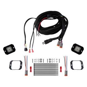 Diode Dynamics Dd7146 Light Kit Rear Bumper Stage Series C1 Sport Flush Mount 2 Inch 2x12.8w Square Flood