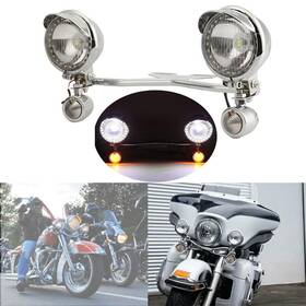 Dome Der00678 Passing Turn Signal Light Bar Fit For Yamaha Vmx1200 Vmx1700 V Star 650 950 1100