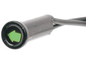 Drag Specialties 160901 Snap-in Indicator Light - Turn Black Bezel
