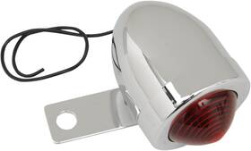Drag Specialties 162092-bc207 Bullet Side-mount Marker Light - Left Red Lens Chrome Finish