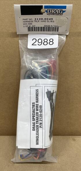 2120-0249 Drag Specialties Trailer Wire Harness Fits Gl1800 Without Abs Brake