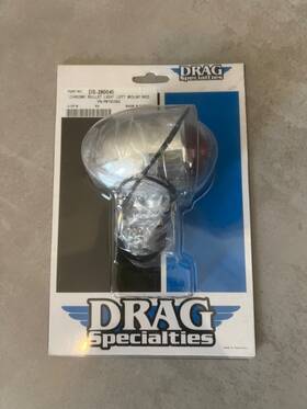 Drag Specialties Ds-280049 Chrome Light Left Mount Red Vn-p#162092