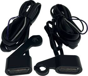 Drag Specialties L22-0236dmbe Marker Lights - Matte Black Amber Lens Ft04-ft13 Xl