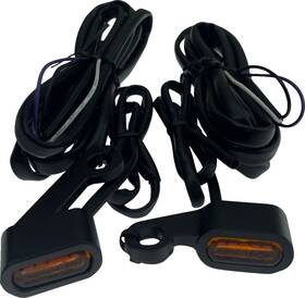 Drag Specialties L22-0236mbaenu Marker Lights - Black Amber Lens Fits Ft04-ft13 Xl