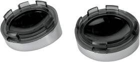 Drag Specialties L22-6828mc Visor-style Bezel/lenses - Smoke/mirror