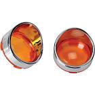 Drag Specialties Visor-style Bezel Lenses Amber 0397