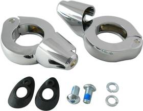 Drag Specialties Xf-2-2020-1267 Turn Signal Mount - 39mm Chrome 2020-1267