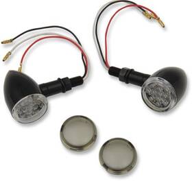 Drag Specialties Xf-2-2040-1961 2040-1961 Led Fits Mini Deuce Marker Lights - Red With Cle