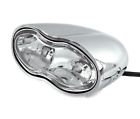 Dual Chrome Motorcycle Street Lamp Headlight Chopper Harley Pro Custom Bobber