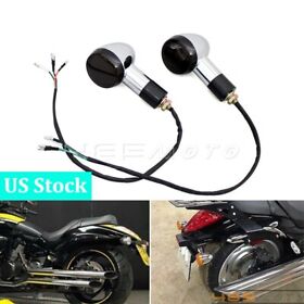 E4 Led Bullet Stop Brake Running Turn Signal Front Light Motorcycle For Harley