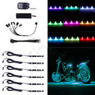 E80375188cp Eccpp Rgb Motorcycle Flexible Strip Light Lamp Neon Remote Kit