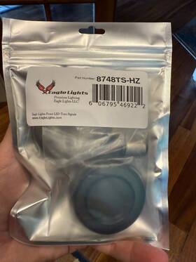 Eagle Lights 606795469222 2 Inch Bullet Front Led Turn Signals For Harley Davidson White Halo Hd