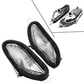 Efmotorshop 550715653140 2pcs Clear Front Turn Signal Indicator Lens Winker For Honda St1300 2002-2009 03
