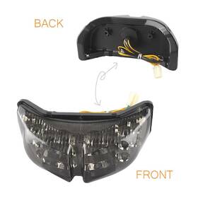 Efmotorshop 550724139260 Led Taillight For Yamaha Fz1 Fz8 2006-2012 07 Smoke Lens Integrated Turn Signals