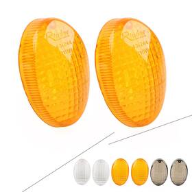 Efmotorshop 550727308069 2pcs Smoke Acrylic Front/rear Motorcycle Turn Signal Light Lens For Kawasak Us