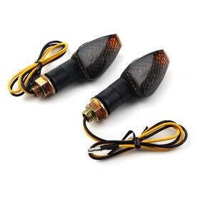 Efmotorshop 550727316699 Black Universal Mini 14 Led Motor Turn Signal Indicators Blinkers Light