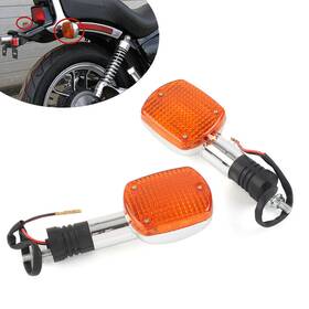Efmotorshop 550727548090 2x Turn Signal Lights Indicator Lamps Amber Fit Honda Magna Rebel Cmx 250 450