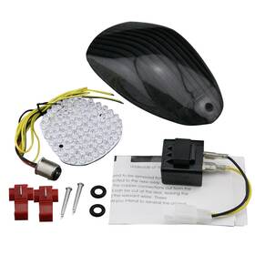 Efmotorshop 550727586146 For Kawasaki Meanstreak 2002-2005 Led Taillight Brake Taillamp Smoke Us