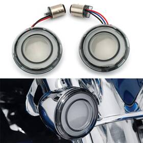 Efmotorshop 550734829830 Led Front Turn Signal Light Fit Harley Dyna Sportster Xl883 Touring Flhtk Fltrx