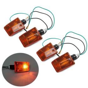 Efmotorshop 550747213343 4 Pcs Universal Motorcycle Turn Signals Lights For Honda Nighthawk 250 650 750