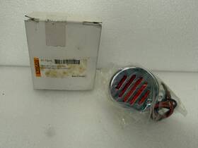 Emgo 61-73142 Chrome Bullet Light With Red Grill Motorcycle Accessory
