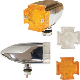 Emgo 61-99150 Led Maltese Deco Lights - Amber And Clear Lens