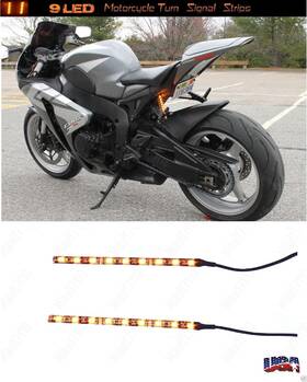 Emissive Leds 78378378367 2 Amber / Orange Led Turn Signals Motorcycle Usa