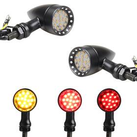 Facailaha Facai136 Bullet Rear Led Turn Signal Lights Universal Motorcycle Brake Taillights With Re