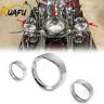 Fla10894 Kuafu Headlight Trim Auxiliary Light Ring Visor Bezel For Harley