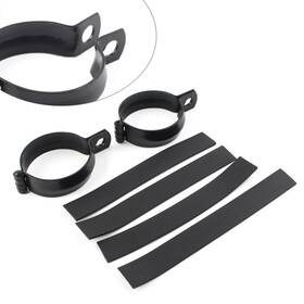 Flashbuyeasy 510001372155 Front Fork Clamp Turn Signal Light Mount Bracket Holder 52mm-60mm Black Pair Usa
