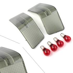 Flashbuyeasy 512300554157 Lens Kit Smoke Fit For Harley Ultra Classic Flhtcu 1989-2013 Abs