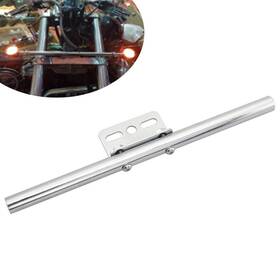 Flashbuyeasy 550738363170 Front Rear Short Mount Turn Signal Light Tube Bar Bracket Silver For Harley Dyna