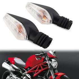 Flashbuyeasy 550749605481 Motorcycle Turning Signal Lamp Light For Ducati Monster 695 696 796 797 Clear