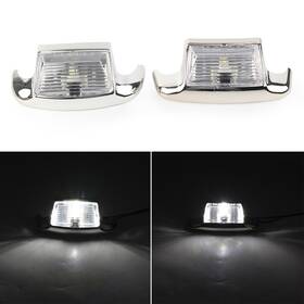 Fortodayyus 550729603261 Fender Tip Light Front And Rear Fit Harley Davidson Flht Flt Flhs Flhr White Lens