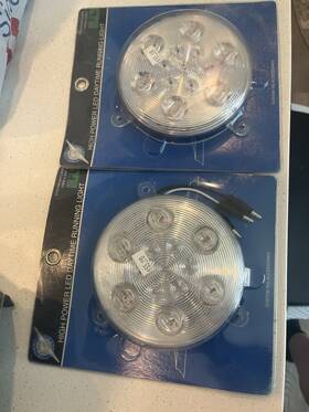 Freightliner 37617 Pair Of 2005 Century High Power Led Drl - Amber Leds/clear Lens