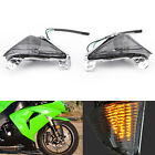 Front Turn Signals Lens Fit For Kawasaki Zx 14r 10r 6r 636 Ninja 650f Smoke At