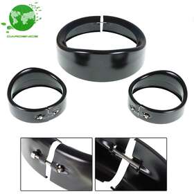 Gardenice 903000 Black 7 Inch 4.5 Headlamp Headlight Visor Lamp Trim Ring Fit For Electra Glide Us