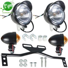 Gardenice 905058 Black Passing Driving Spot Fog Lamp Turn Signal Light Kit Fit For Motorcycle New